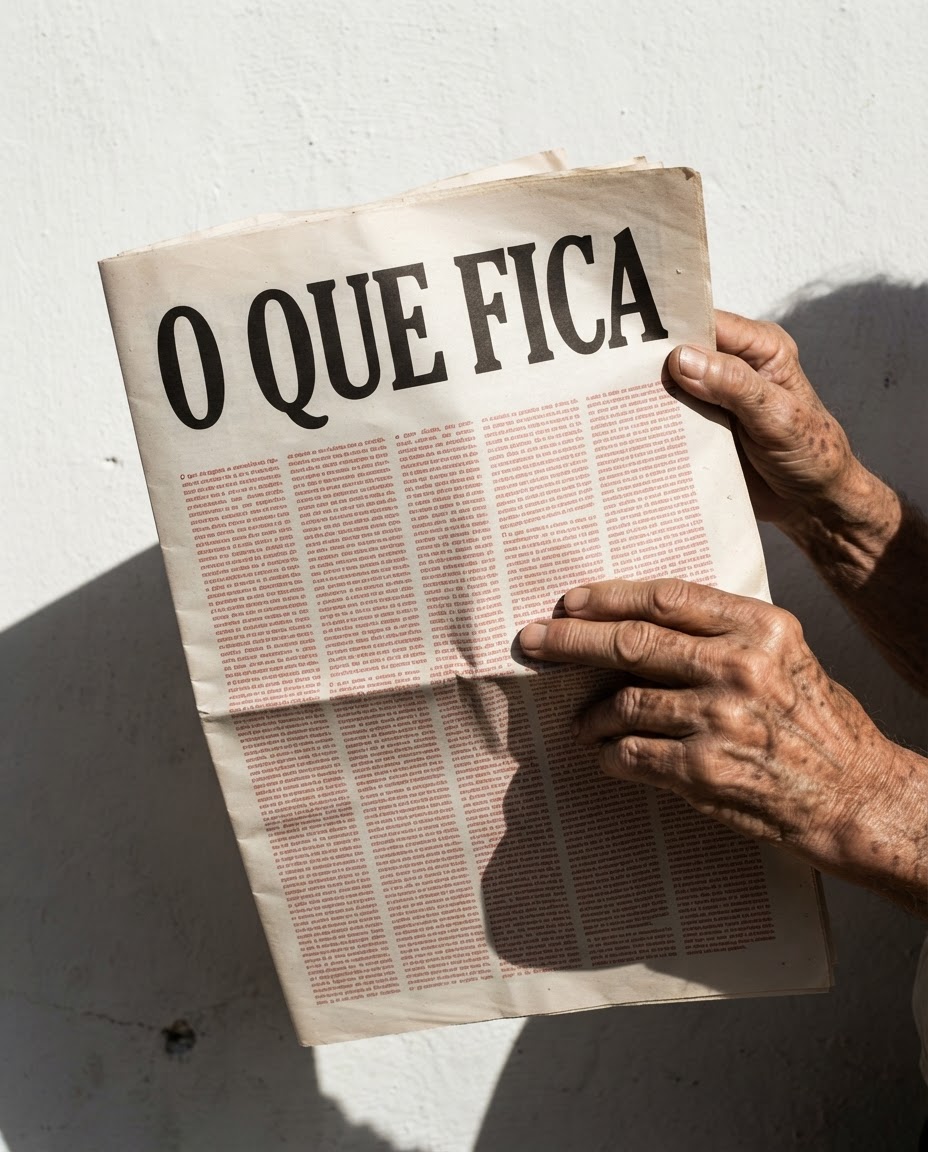 M&atilde;os de idade real segurando o impresso escarlate